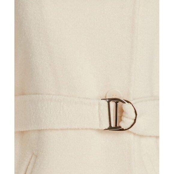 MAJE Genesis Belted Ivory Wool-Blend Coat Size 34 NWOT - Picture 5 of 12